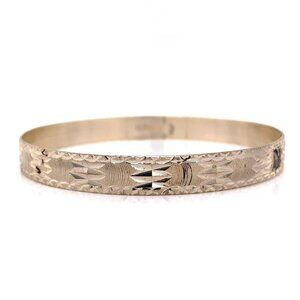 Designer Sterling Silver Laser Cut‎ 8 ½" Bangle Bracelet! 199